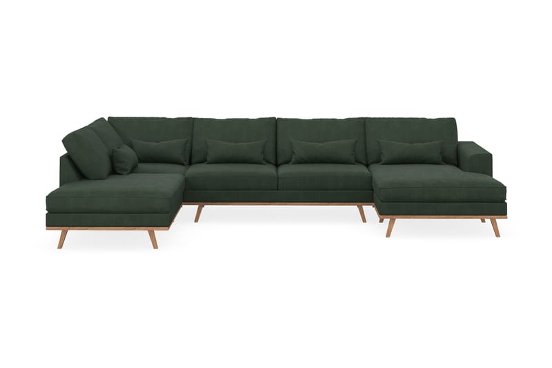 Copenhagen U-Sofa Venstre Lin - Skinnsofaer - Fløyel sofaer - U-sofa