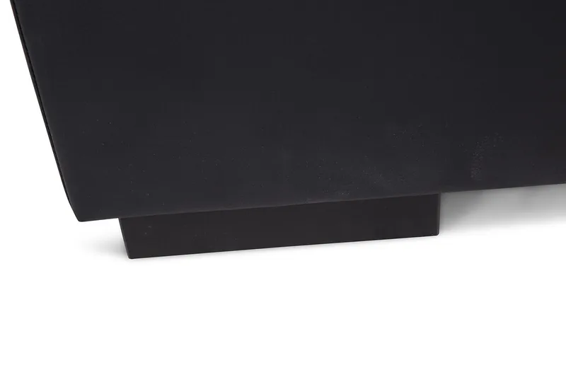 Crazy 4-seters Høyrevendt U-formet Large Sofa med Divan og Sjeselong i Kunstlær - Svart - Møbler - Sofaer - U-sofa