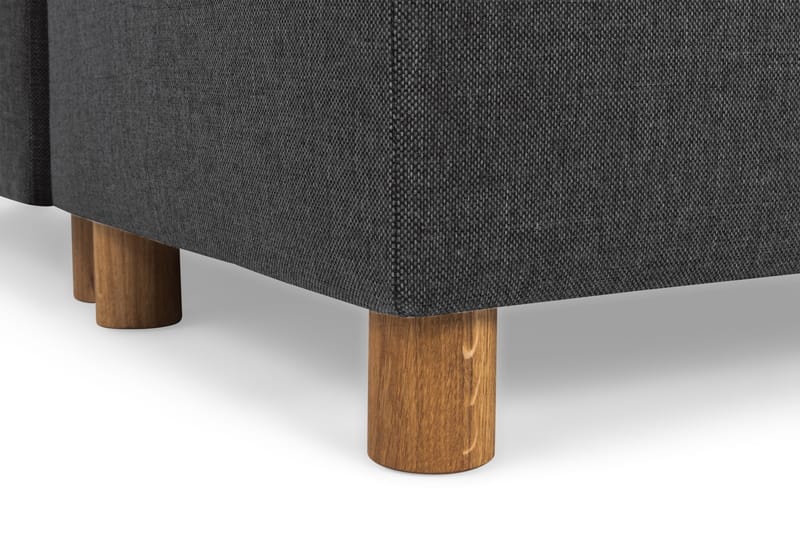 Crazy 4-seters Høyrevendt U-formet Large Sofa med Divan og Sjeselong i Stoff - Antrasitt - Møbler - Sofaer - U-sofa