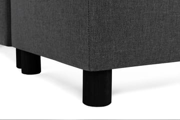 Crazy 4-seters Høyrevendt U-formet Large Sofa med Divan og Sjeselong i Stoff - Antrasitt - Møbler - Sofaer - U-sofa