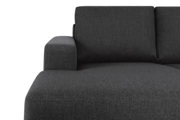 Crazy 4-seters Høyrevendt U-formet Large Sofa med Divan og Sjeselong i Stoff - Antrasitt - Møbler - Sofaer - U-sofa