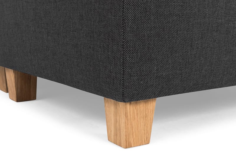 Crazy 4-seters Høyrevendt U-formet Large Sofa med Divan og Sjeselong i Stoff - Antrasitt - Møbler - Sofaer - U-sofa