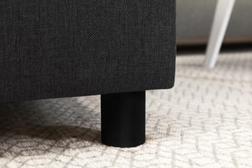 Crazy 4-seters Høyrevendt U-formet Large Sofa med Divan og Sjeselong i Stoff - Antrasitt - Møbler - Sofaer - U-sofa