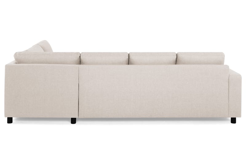 Crazy 4-seters Høyrevendt U-formet Large Sofa med Divan og Sjeselong i Stoff - Beige - Møbler - Sofaer - U-sofa