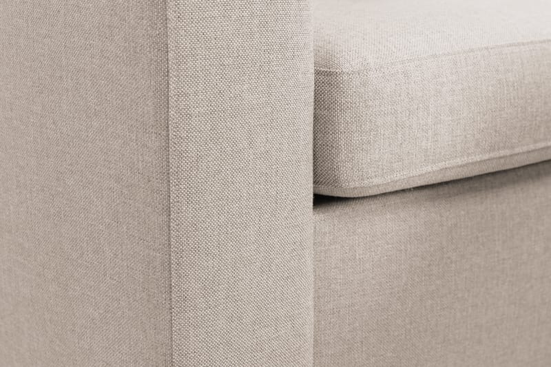 Crazy 4-seters Høyrevendt U-formet Large Sofa med Divan og Sjeselong i Stoff - Beige - Møbler - Sofaer - U-sofa