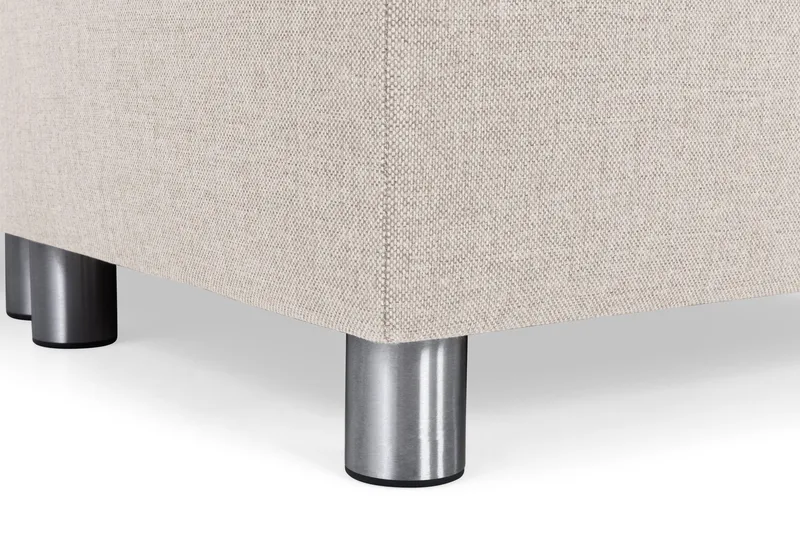 Crazy 4-seters Høyrevendt U-formet Large Sofa med Divan og Sjeselong i Stoff - Beige - Møbler - Sofaer - U-sofa