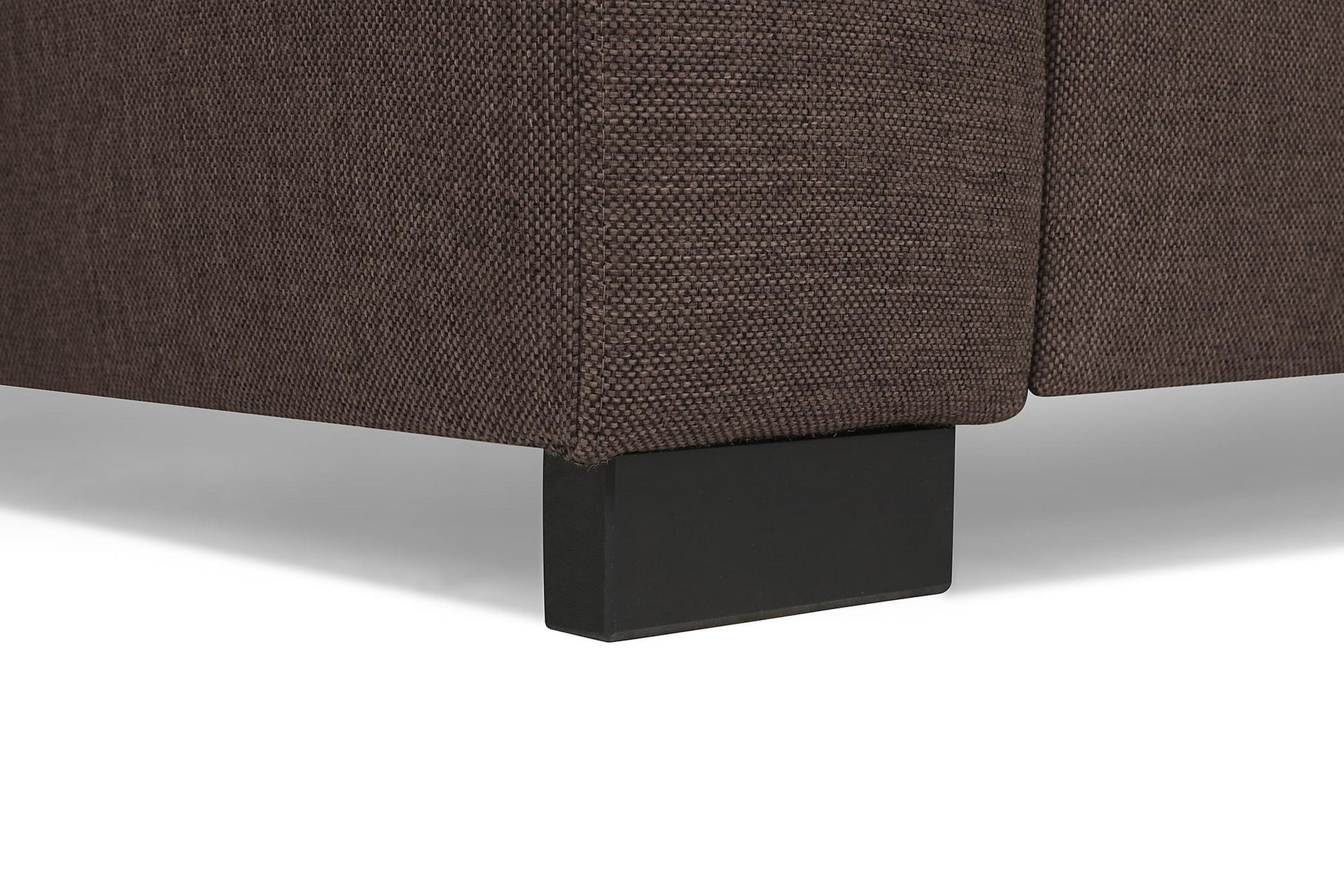 Crazy 4-seters Høyrevendt U-formet Large Sofa med Divan og Sjeselong i Stoff - Brun - Møbler - Sofaer - U-sofa