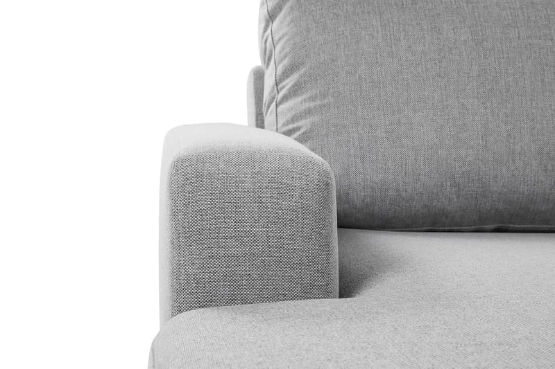 Crazy 4-seters Høyrevendt U-formet Large Sofa med Divan og Sjeselong i Stoff - Grå - Møbler - Sofaer - Skinnsofaer