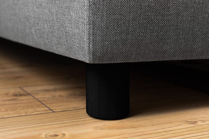 Crazy 4-seters Høyrevendt U-formet Large Sofa med Divan og Sjeselong i Stoff - Grå - Møbler - Sofaer - U-sofa