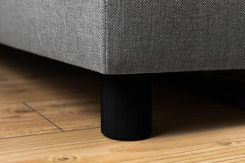 Crazy 4-seters Høyrevendt U-formet Large Sofa med Divan og Sjeselong i Stoff - Grå - Møbler - Sofaer - U-sofa