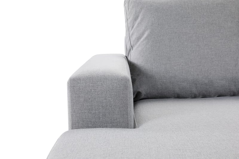 Crazy 4-seters Høyrevendt U-formet Large Sofa med Divan og Sjeselong i Stoff - Grå - Møbler - Sofaer - U-sofa