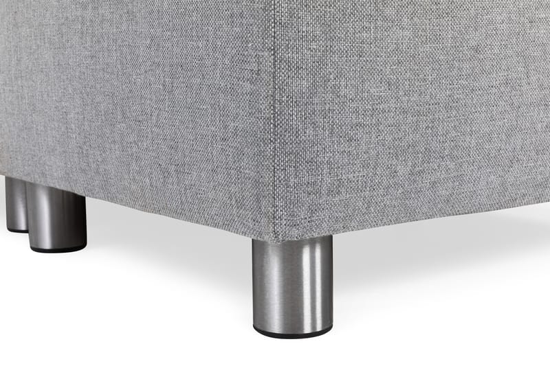 Crazy 4-seters Høyrevendt U-formet Large Sofa med Divan og Sjeselong i Stoff - Grå - Møbler - Sofaer - U-sofa