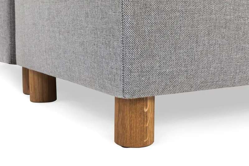 Crazy 4-seters Høyrevendt U-formet Large Sofa med Divan og Sjeselong i Stoff - Grå - Møbler - Sofaer - U-sofa