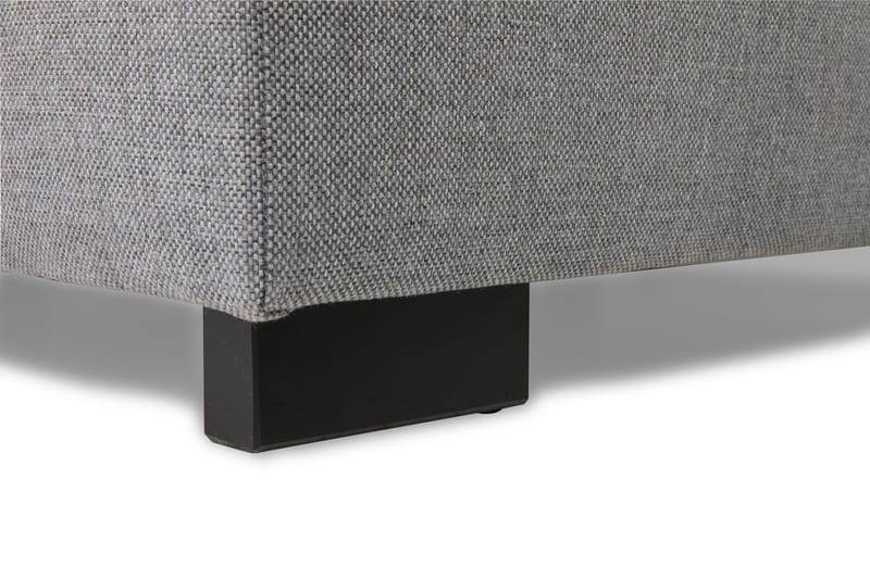 Crazy 4-seters Høyrevendt U-formet Large Sofa med Divan og Sjeselong i Stoff inkl. Pynteputer - Grå - Møbler - Sofaer - U-sofa