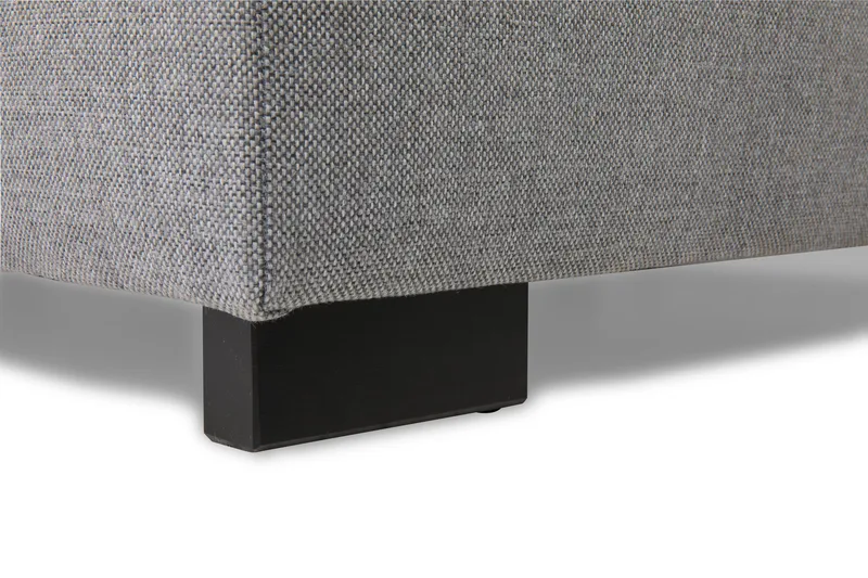 Crazy 4-seters Høyrevendt U-formet Large Sofa med Divan og Sjeselong i Stoff inkl. Pynteputer - Grå - Møbler - Sofaer - U-sofa