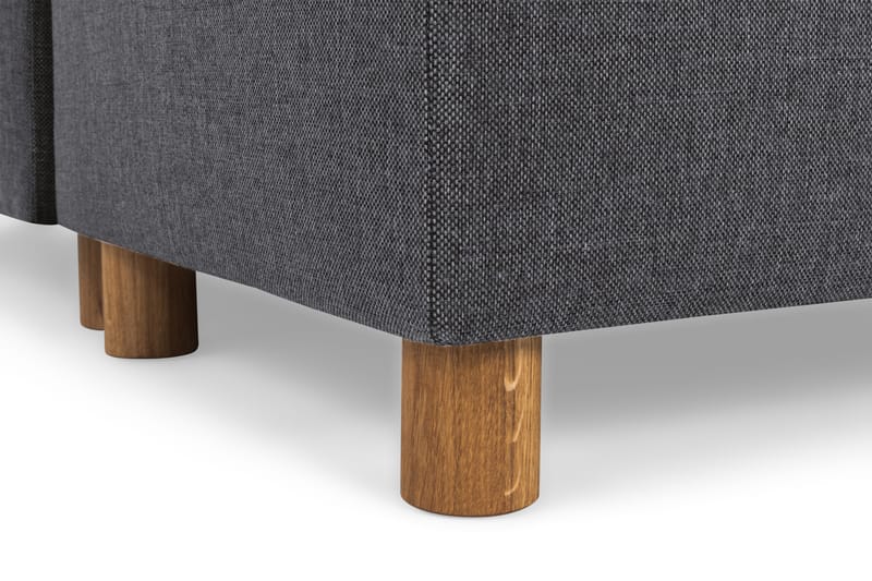 Crazy 4-seters Høyrevendt U-formet Large Sofa med Divan og Sjeselong i Stoff - Mørk grå - Møbler - Sofaer - U-sofa