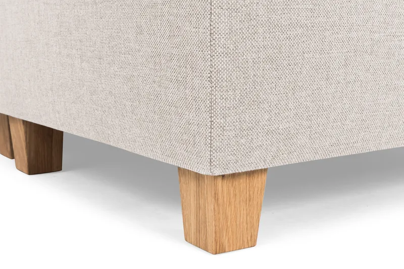 Crazy 4-seters Høyrevendt U-formet Small Sofa med Divan og Sjeselong i Stoff - Beige - Møbler - Sofaer - U-sofa