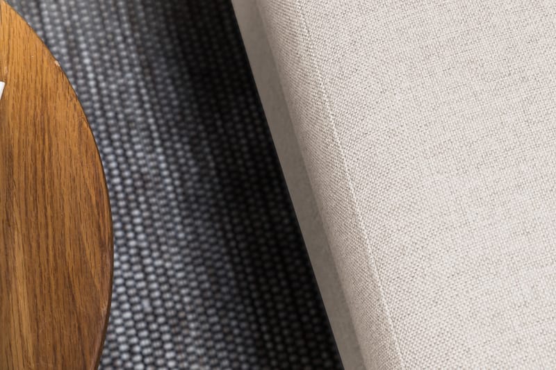 Crazy 4-seters Høyrevendt U-formet Small Sofa med Divan og Sjeselong i Stoff - Beige - Møbler - Sofaer - U-sofa
