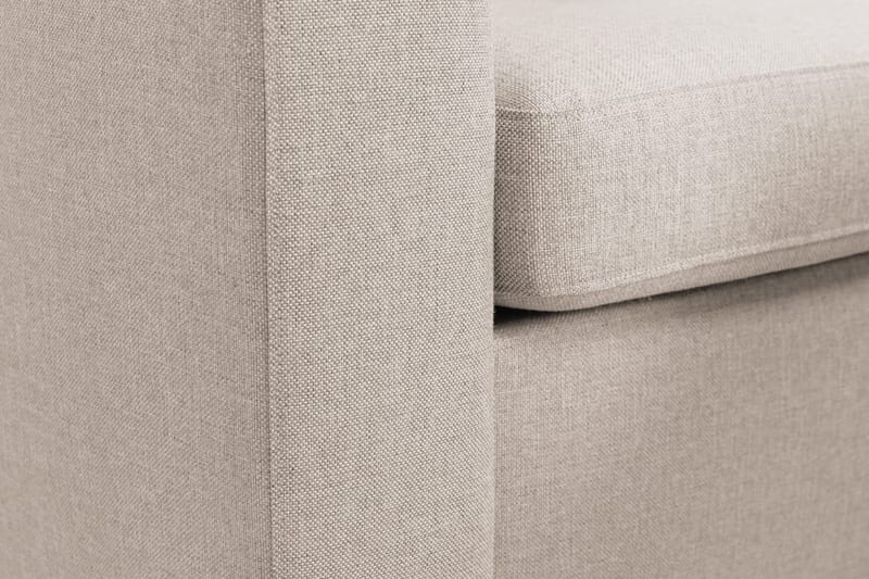 Crazy 4-seters Høyrevendt U-formet Small Sofa med Divan og Sjeselong i Stoff - Beige - Møbler - Sofaer - U-sofa