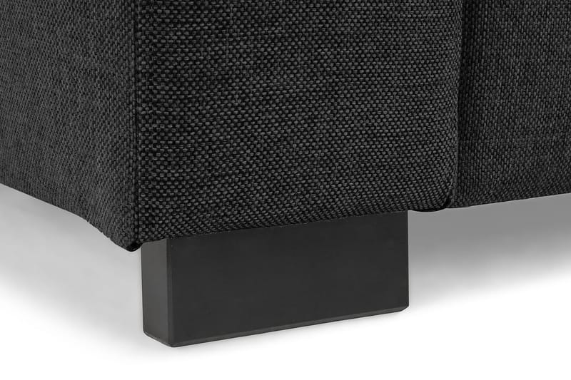 Crazy 4-seters Høyrevendt U-formet Small Sofa med Divan og Sjeselong i Stoff - Mørk grå - Møbler - Sofaer - U-sofa