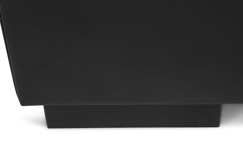 Crazy 4-seters Venstrevendt U-formet Large Sofa med Divan og Sjeselong i Kunstlær - Svart - Møbler - Sofaer - U-sofa