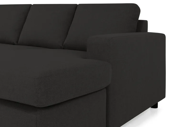 Crazy 4-seters Venstrevendt U-formet Large Sofa med Divan og Sjeselong i Stoff - Antrasitt - Møbler - Sofaer - U-sofa