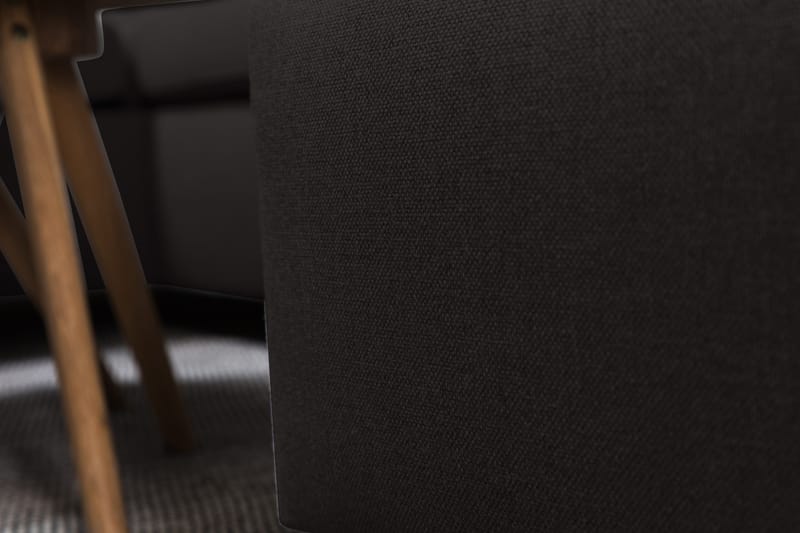 Crazy 4-seters Venstrevendt U-formet Large Sofa med Divan og Sjeselong i Stoff - Antrasitt - Møbler - Sofaer - U-sofa