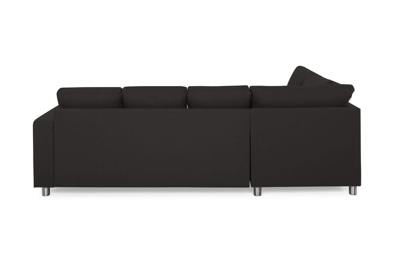 Crazy 4-seters Venstrevendt U-formet Large Sofa med Divan og Sjeselong i Stoff - Antrasitt - Møbler - Sofaer - U-sofa