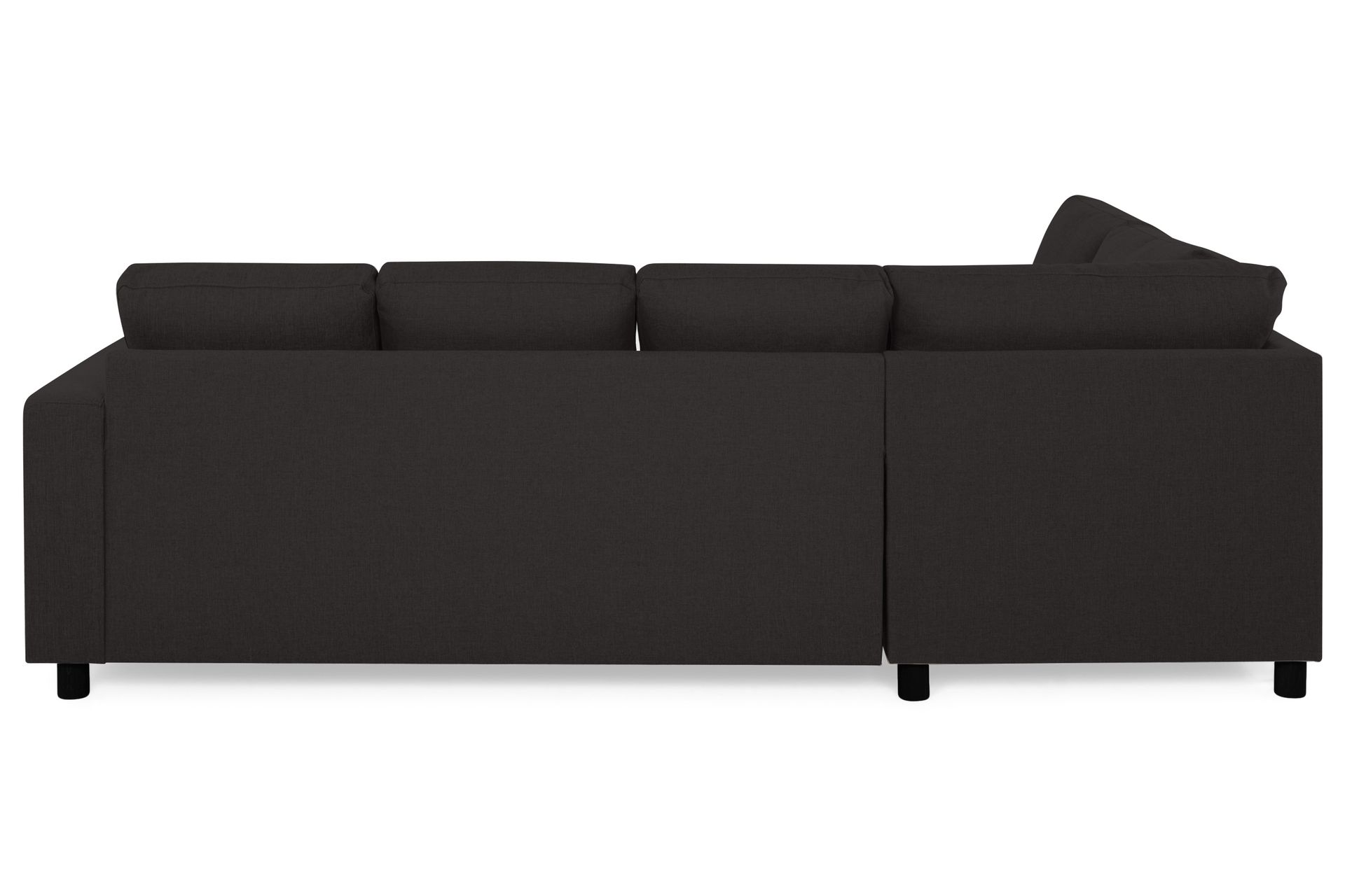 Crazy 4-seters Venstrevendt U-formet Large Sofa med Divan og Sjeselong i Stoff - Antrasitt - Møbler - Sofaer - U-sofa