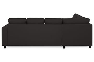 Crazy 4-seters Venstrevendt U-formet Large Sofa med Divan og Sjeselong i Stoff - Antrasitt - Møbler - Sofaer - U-sofa