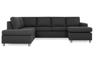 Crazy 4-seters Venstrevendt U-formet Large Sofa med Divan og Sjeselong i Stoff
