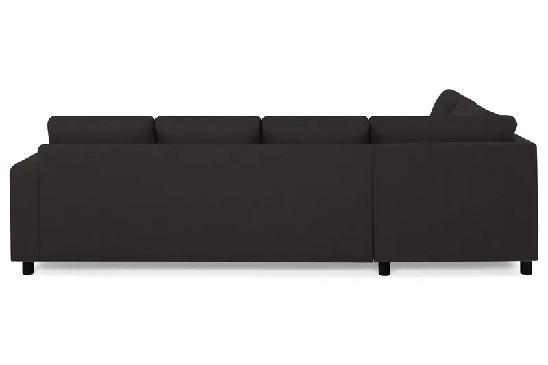 Crazy 4-seters Venstrevendt U-formet Large Sofa med Divan og Sjeselong i Stoff - Antrasitt - Møbler - Sofaer - U-sofa