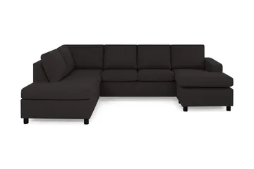 Crazy 4-seters Venstrevendt U-formet Large Sofa med Divan og Sjeselong i Stoff
