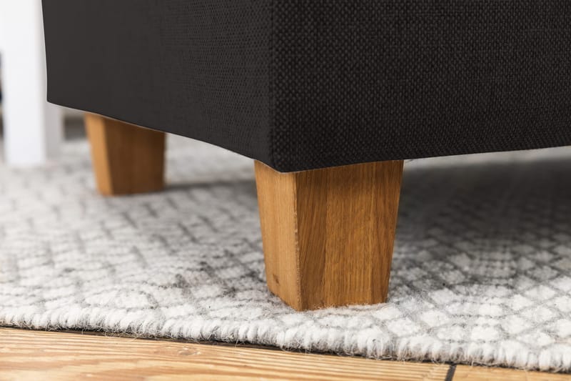 Crazy 4-seters Venstrevendt U-formet Large Sofa med Divan og Sjeselong i Stoff - Antrasitt - Møbler - Sofaer - U-sofa