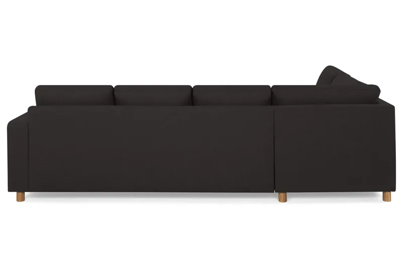 Crazy 4-seters Venstrevendt U-formet Large Sofa med Divan og Sjeselong i Stoff - Antrasitt - Møbler - Sofaer - U-sofa
