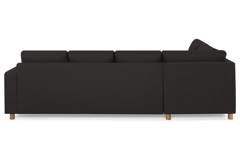 Crazy 4-seters Venstrevendt U-formet Large Sofa med Divan og Sjeselong i Stoff - Antrasitt - Møbler - Sofaer - U-sofa