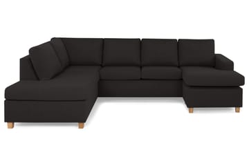 Crazy 4-seters Venstrevendt U-formet Large Sofa med Divan og Sjeselong i Stoff