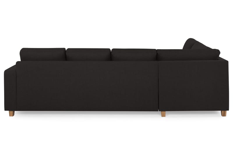Crazy 4-seters Venstrevendt U-formet Large Sofa med Divan og Sjeselong i Stoff - Antrasitt - Møbler - Sofaer - U-sofa