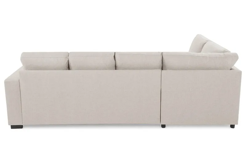 Crazy 4-seters Venstrevendt U-formet Large Sofa med Divan og Sjeselong i Stoff - Beige - Møbler - Sofaer - U-sofa