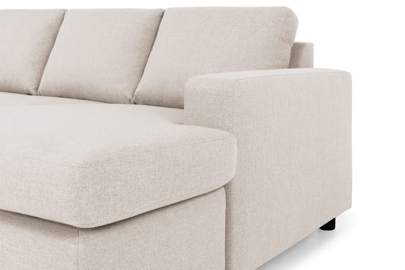 Crazy 4-seters Venstrevendt U-formet Large Sofa med Divan og Sjeselong i Stoff - Beige - Møbler - Sofaer - U-sofa