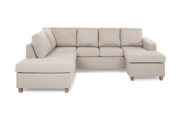 Crazy 4-seters Venstrevendt U-formet Large Sofa med Divan og Sjeselong i Stoff