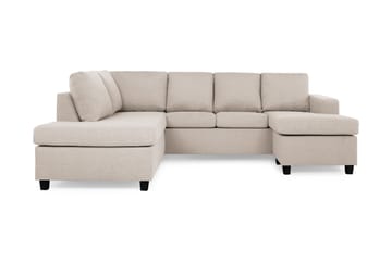 Crazy 4-seters Venstrevendt U-formet Large Sofa med Divan og Sjeselong i Stoff