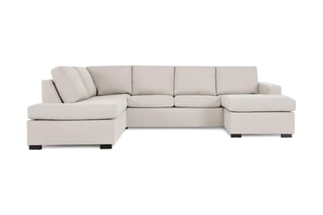 Crazy 4-seters Venstrevendt U-formet Large Sofa med Divan og Sjeselong i Stoff