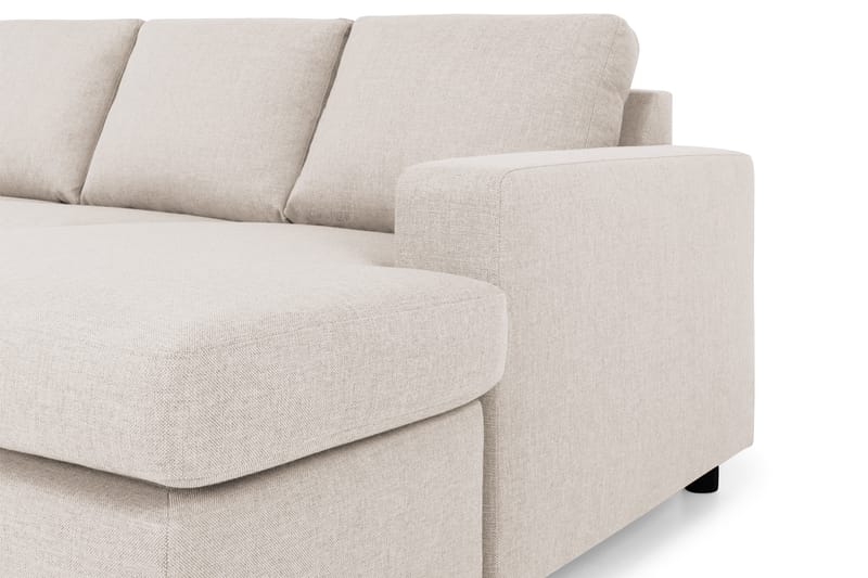 Crazy 4-seters Venstrevendt U-formet Large Sofa med Divan og Sjeselong i Stoff - Beige - Møbler - Sofaer - U-sofa