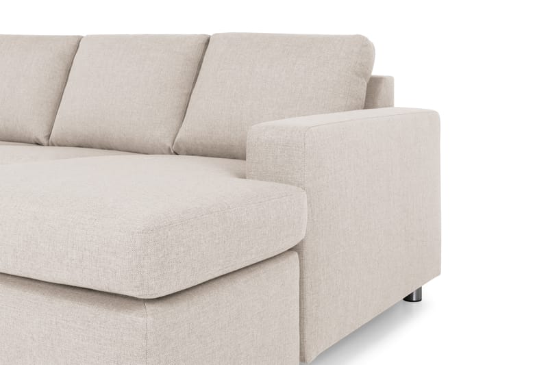 Crazy 4-seters Venstrevendt U-formet Large Sofa med Divan og Sjeselong i Stoff - Beige - Møbler - Sofaer - U-sofa