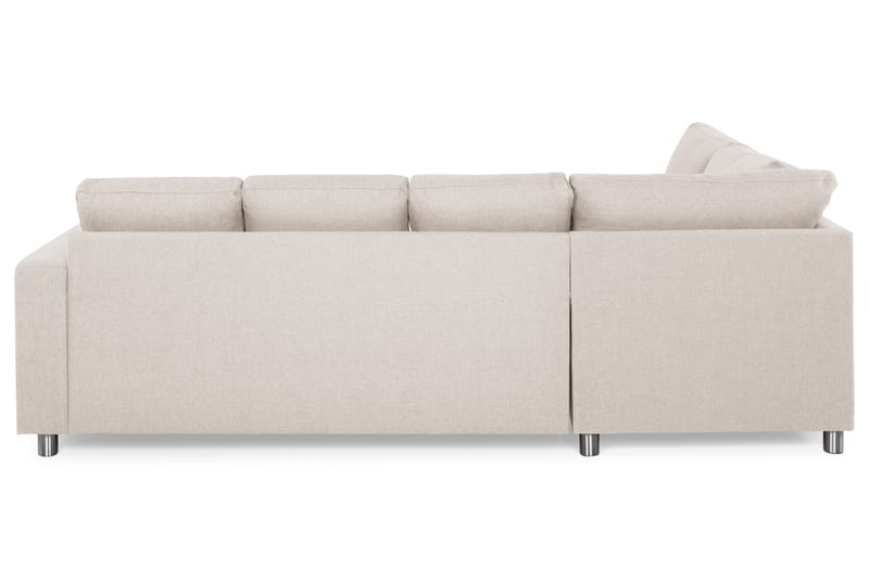 Crazy 4-seters Venstrevendt U-formet Large Sofa med Divan og Sjeselong i Stoff - Beige - Møbler - Sofaer - U-sofa