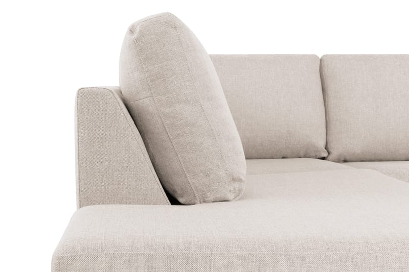 Crazy 4-seters Venstrevendt U-formet Large Sofa med Divan og Sjeselong i Stoff - Beige - Møbler - Sofaer - U-sofa