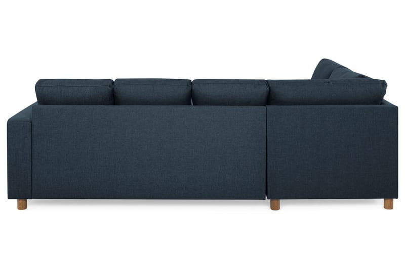 Crazy 4-seters Venstrevendt U-formet Large Sofa med Divan og Sjeselong i Stoff - Blå - Møbler - Sofaer - U-sofa