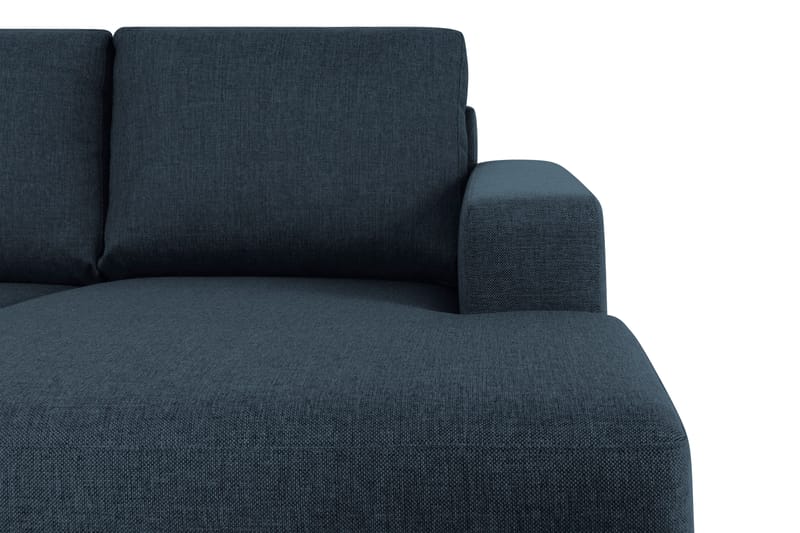 Crazy 4-seters Venstrevendt U-formet Large Sofa med Divan og Sjeselong i Stoff - Blå - Møbler - Sofaer - U-sofa