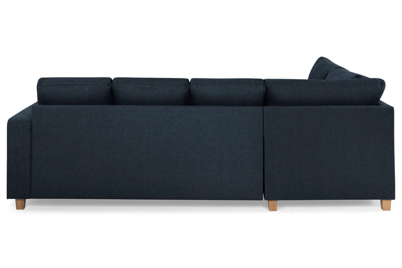 Crazy 4-seters Venstrevendt U-formet Large Sofa med Divan og Sjeselong i Stoff - Blå - Møbler - Sofaer - U-sofa